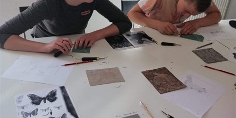Powiększ grafikę: Warsztaty z linorytu 